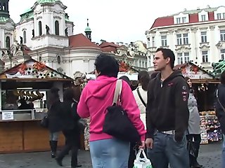 Guy brings old grandma home for sex